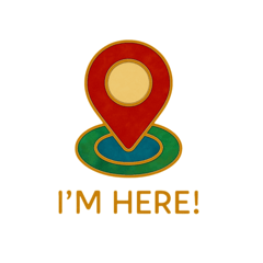 圖釘連結的集合貼圖