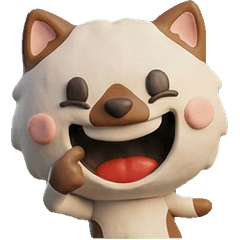 3D Chocolate Point Cat  25