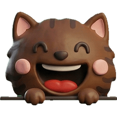 3D Chocolate Cat  25