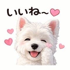 Cute & Healing Westie Stickers
