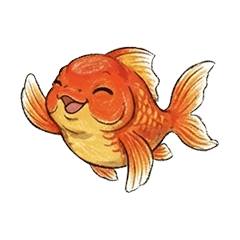 普段使いに・ほんわか金魚のスタンプ