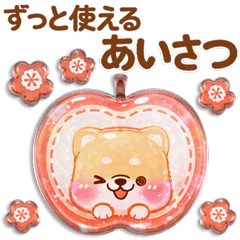 ずっと使える挨拶❤️いやしばいぬ/柴犬敬語