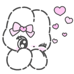 easy to use bunny  sticker