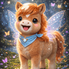 Cute Pony Cool Pegasus Fantasy Stickers