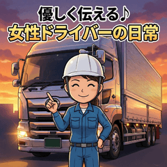 Kind Lady Trucker's Daily Life