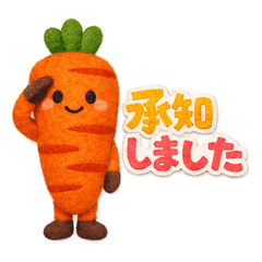 Working Veggies: Felt Art Style