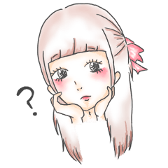 A straight bang girl