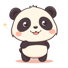 Kansai-style Panda Stickers