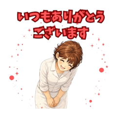 Salon staff in white uniforms