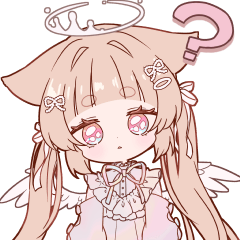 動く♡ゆるねこ女子(エンジェル)