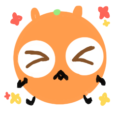 Orange Rabbit LINE Stamp