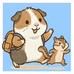 Squirrel & Guinea Pig Stickers