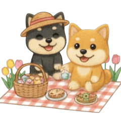 Shiba Pals: Hello Spring!