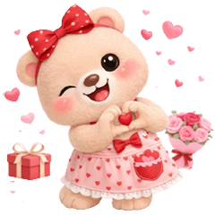 Lucky Bear Valentine's Day (No Text)