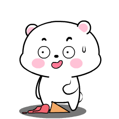 Baby White Bear 6 : Animated Stickers