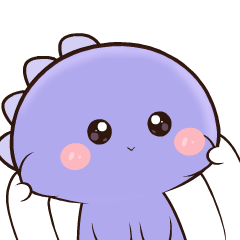 Purple Dino : Animated Stickers
