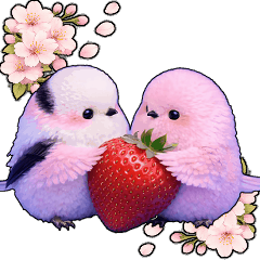 動く★春を感じるシマエナガ★春だよっ