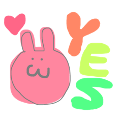 Pastel color loose rabbit