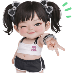 Fashion landmine girl