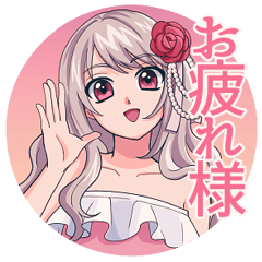 Retro anime style DAC character Sticker