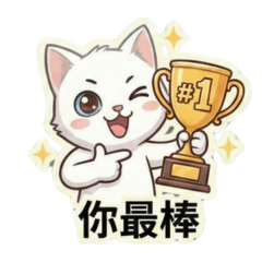 溫暖的小白貓