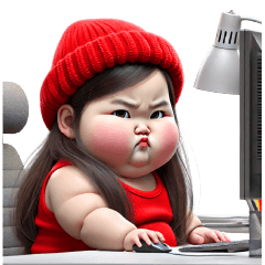 Funny face girl 197 EN