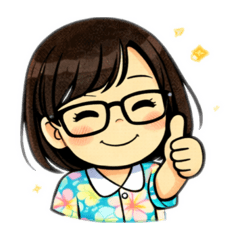 glasses girl's everyday