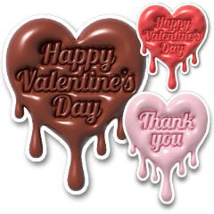 Melting Heart Happy Valentine's Day