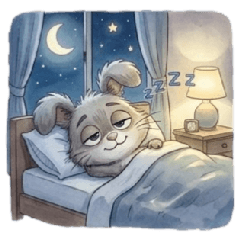 Gray Bunny: Work & Relax