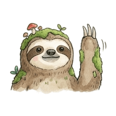 動作慢到長青苔的樹懶1