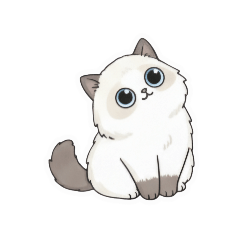 喵咪貼紙 (布偶貓貓貓)