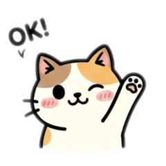 となりの三毛猫さん