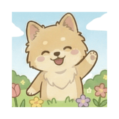 Casual Spring Greeting Stickers