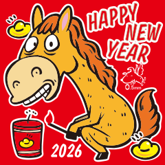 0.5mm Happy Year of the Horse