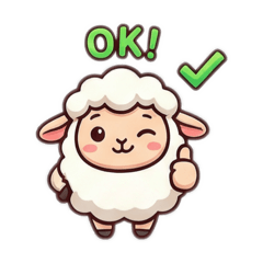 Adorable Sheep Sticker Set