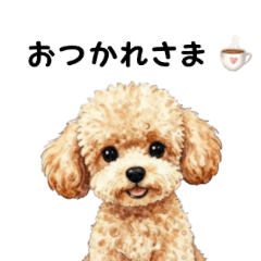 Cute & Healing  Toy Poodle Stickers