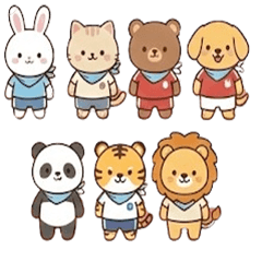 Marucho Friends Athlete Greeting Set