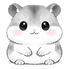 Cute & Fluffy Hamster Stickers