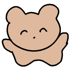 RAKUGAKI Sticker(bear)