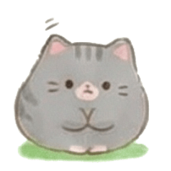 肥嘟嘟系列 - 小灰貓 A1