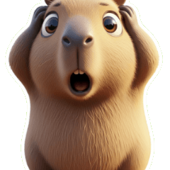 呆萌卡皮巴拉的早安問候