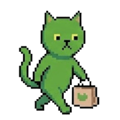像素綠貓