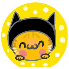 黑毛帽貓-嗨橘Hi Orange之開心不累