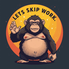 Chubby Monkey Trying to Diet