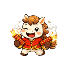 可愛動物貼圖(賀年版)