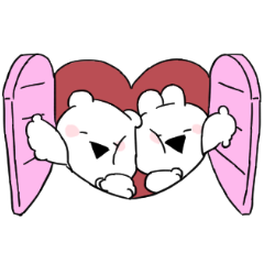 Extremely petit Rabbit & bear[Heart]