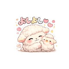 Fluffy Sheep Cozy Daily Stickers