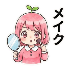 Pinky Girl's Daily Smile Stickers