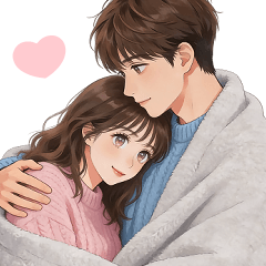 in your arms - Couple stickers(no text)