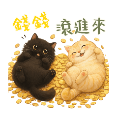 黑肥＆錢錢過年來拜年拉